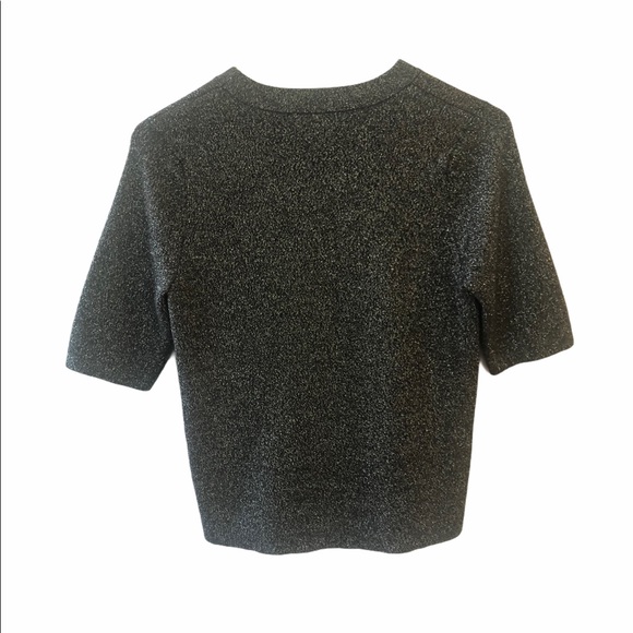 Leith Dark Silver Glitter Sweater Top - Picture 2 of 7